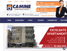 Tablet Screenshot of camineimoveis.com.br